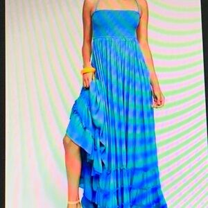 Free People Vibrant Blue Maxi Dress